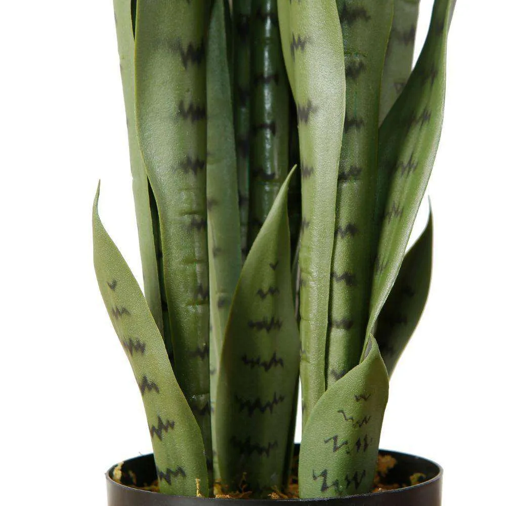 Artificialis serpens Sansevieria viridi potted plant