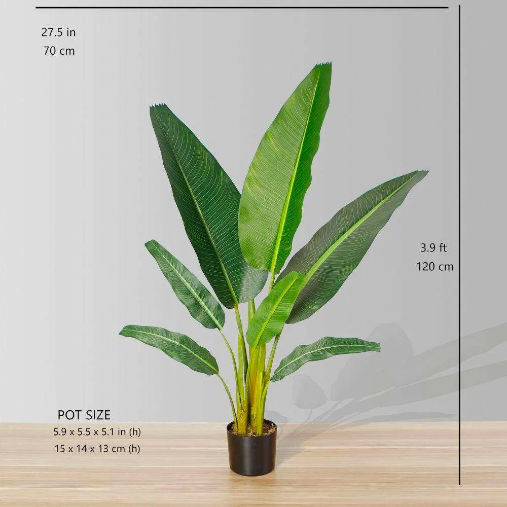 Artificialis viatores Palm ligni potted plant