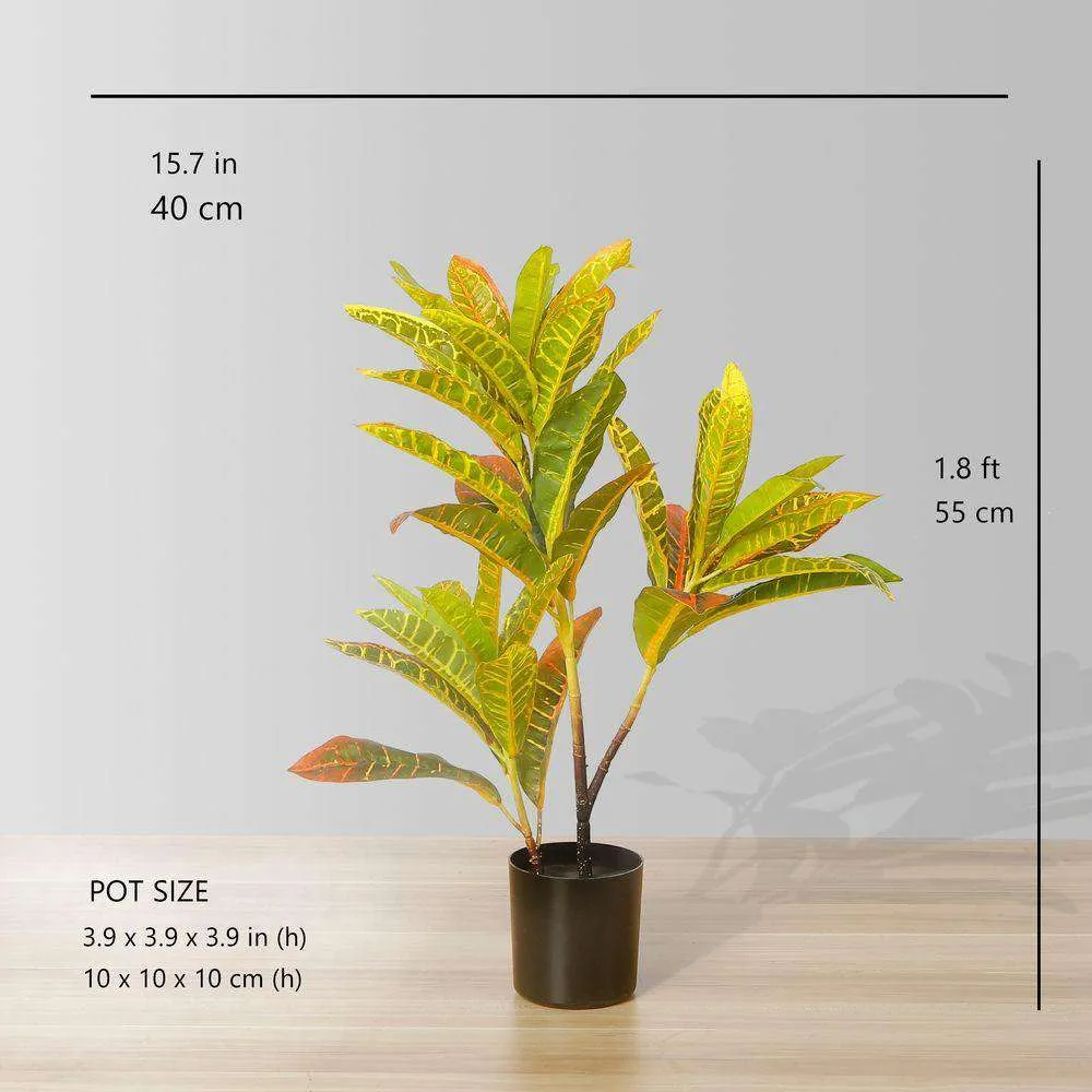 Artificialis crotons potted plant