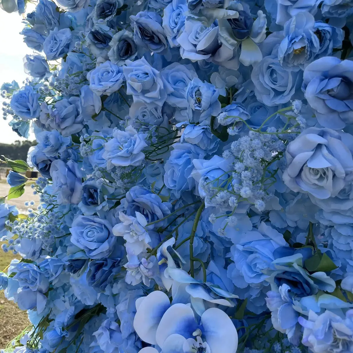 YBLioouke Flos Wall fabricae Rolling Sursum sagum Floral BackDrop Nuptialis Party rogationem decor