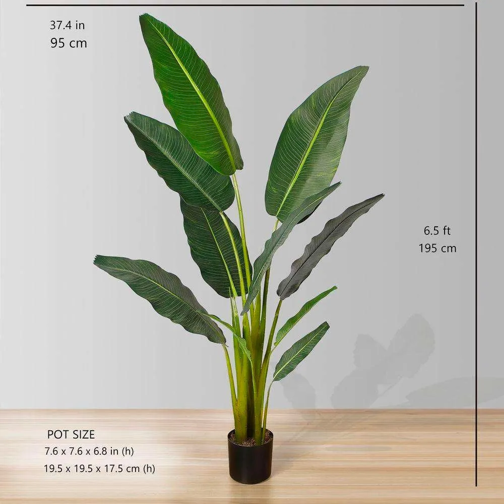 Artificialis viatores Palm ligni potted plant
