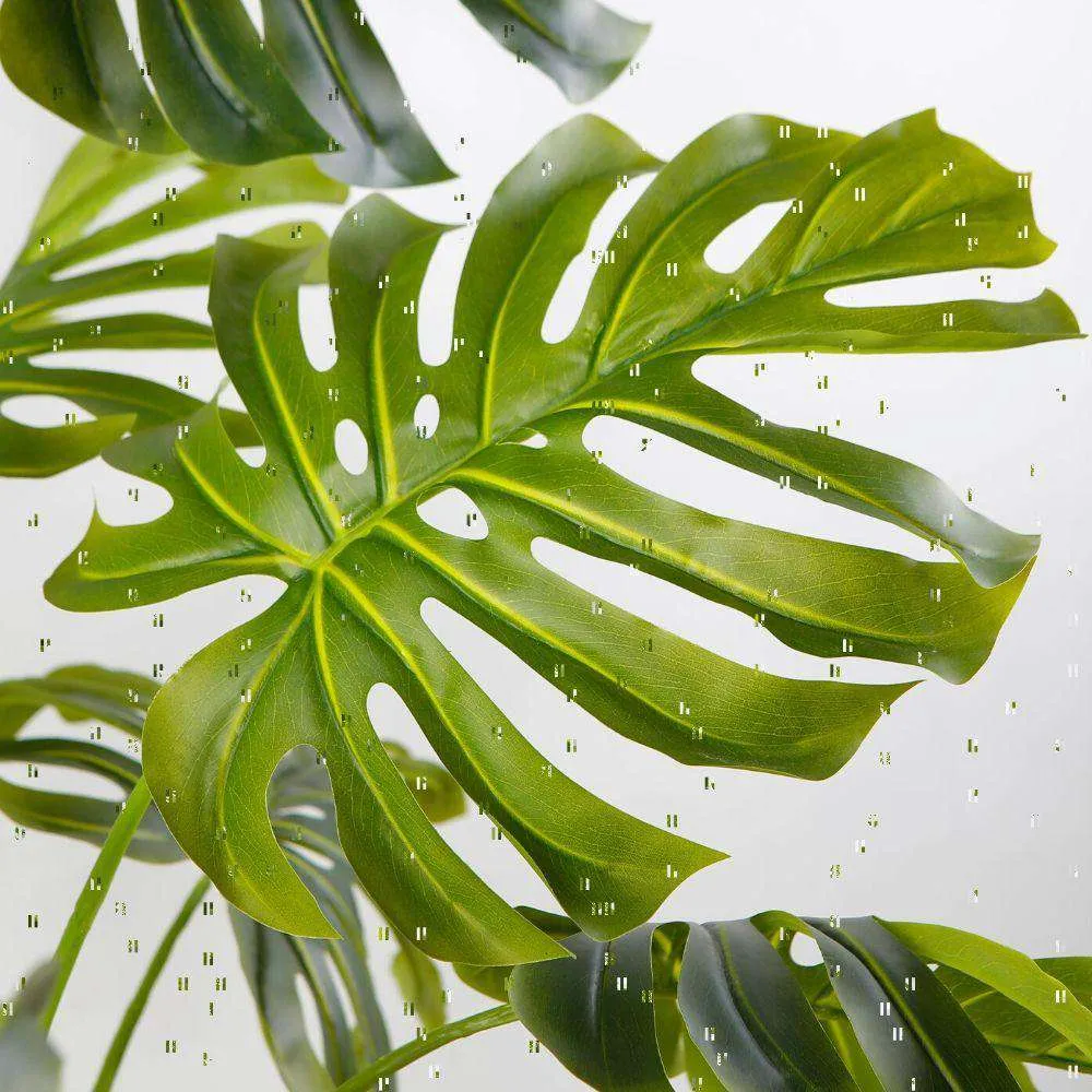 Senior artificialis monstera potted plant (plures magnitudinum)