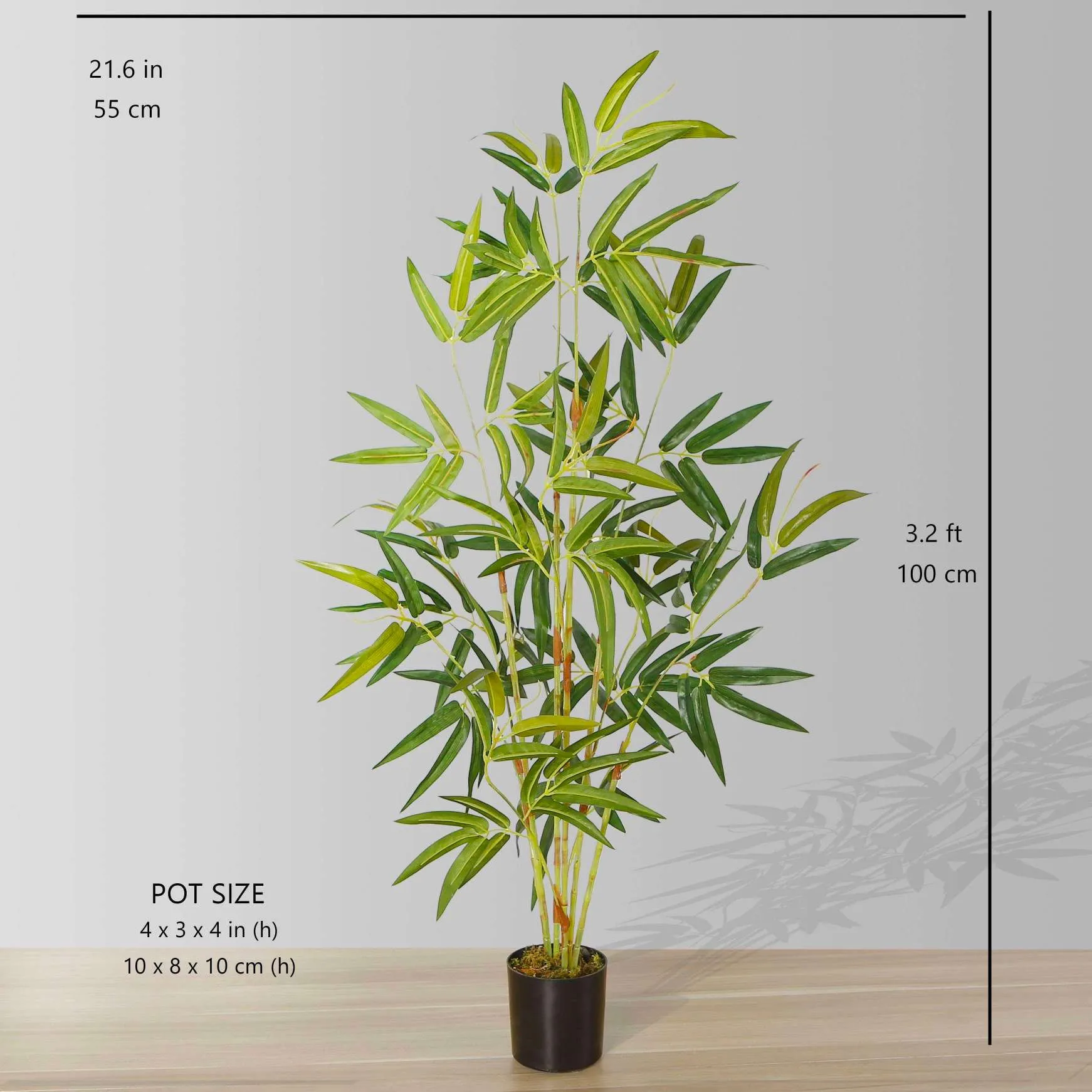Artificialis bamboo potted plant