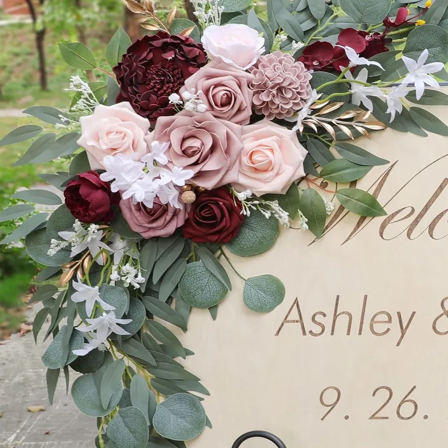 Senior Sign Flos Grey Pink & Burgundiae