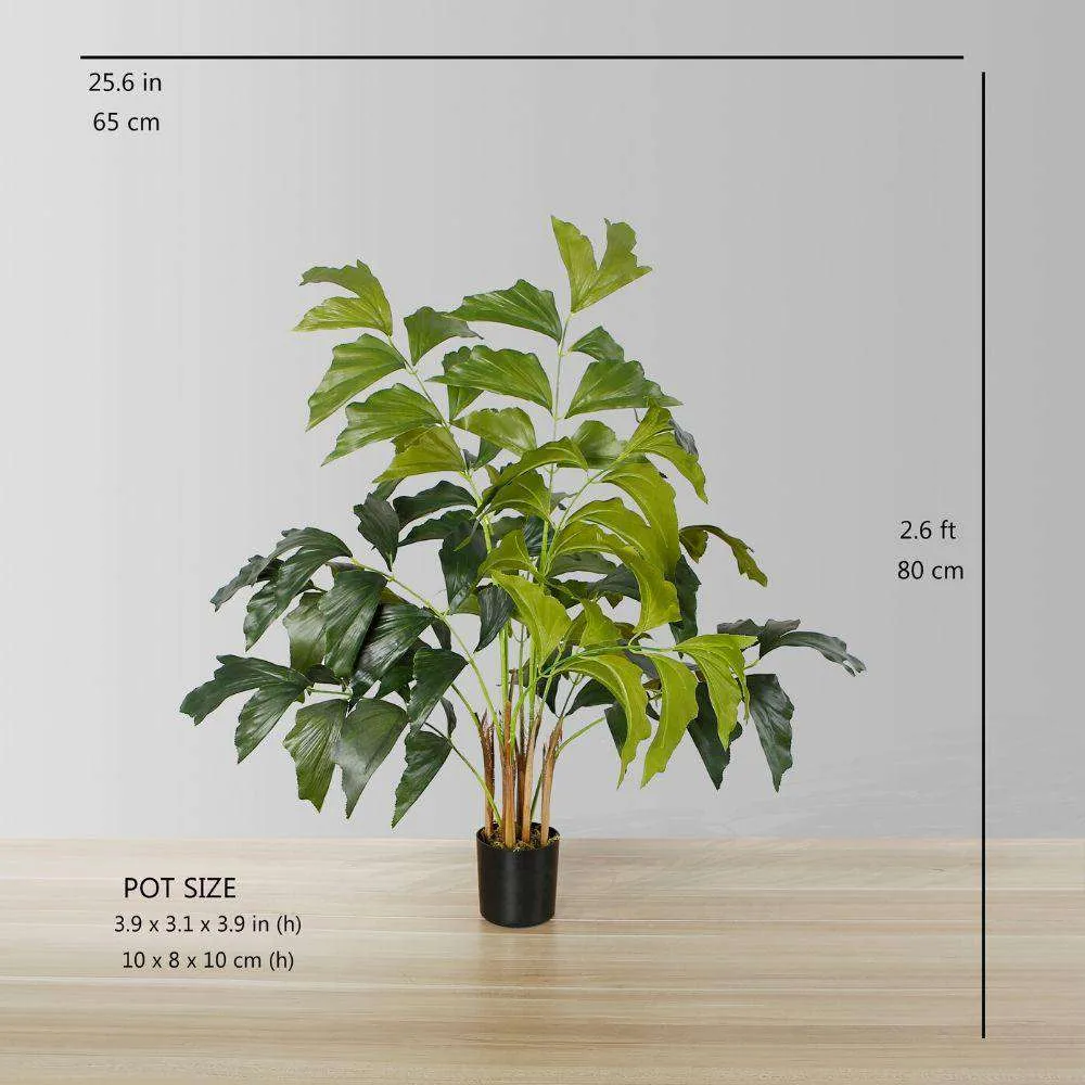 Artificialis Fishtail Palm Arbor Potted Plant (Multiple Sizes)