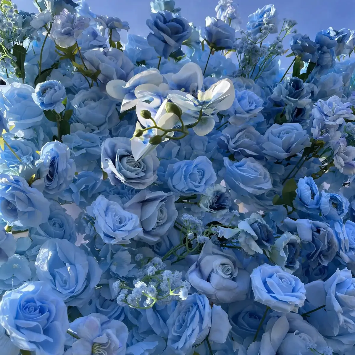 YBLioouke Flos Wall fabricae Rolling Sursum sagum Floral BackDrop Nuptialis Party rogationem decor
