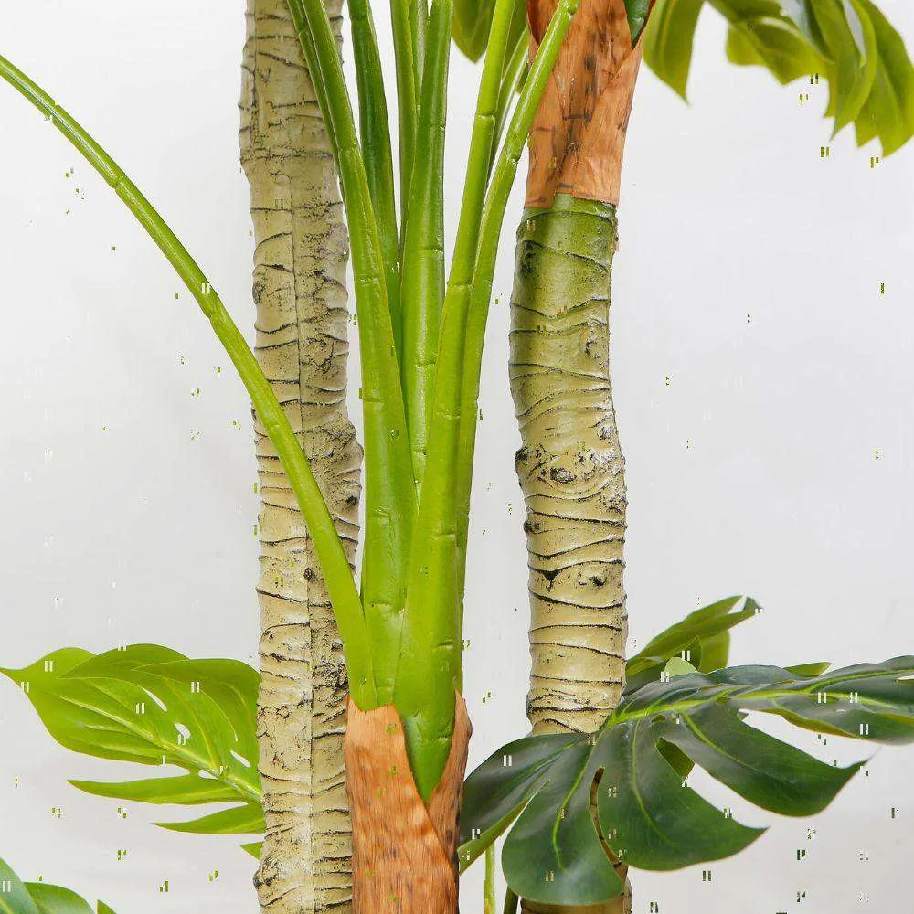 Senior artificialis monstera potted plant (plures magnitudinum)