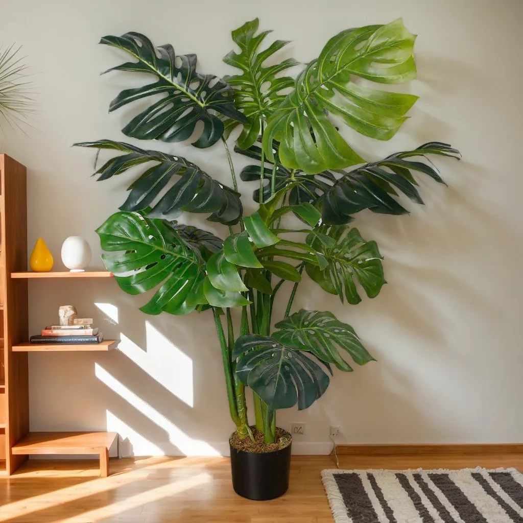 Suspendisse artificialis monstera potted plant XLV