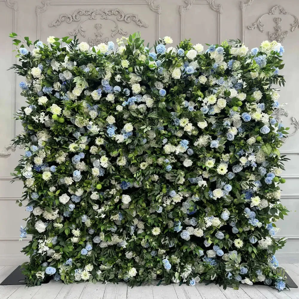 Flos Wall Viride artificialis fabricae volvente sursum sagum floralibus backdrop