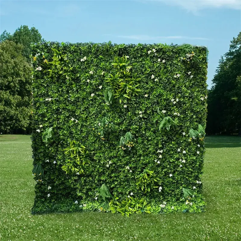 Flos Wall Viride artificialis fabricae volvente sursum sagum floralibus backdrop