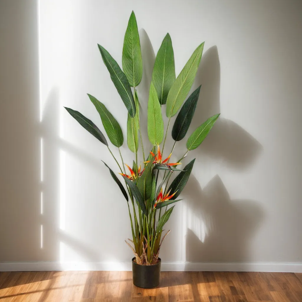 Suspendisse artificialis avis paradiso potted plant (multa moles)