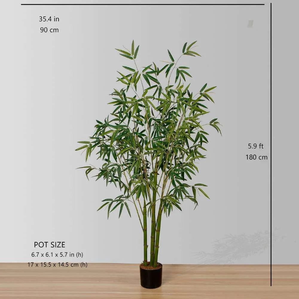 Artificialis bamboo potted plant