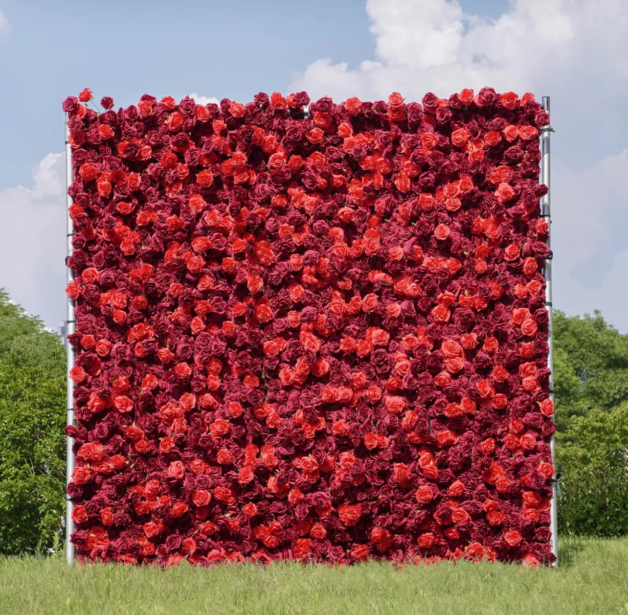 YBLioouke Flos Wall fabricae Rolling Sursum sagum Floral BackDrop Nuptialis Party rogationem decor