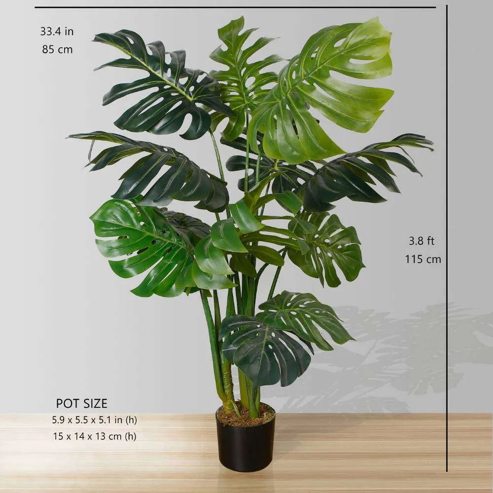 Suspendisse artificialis monstera potted plant XLV