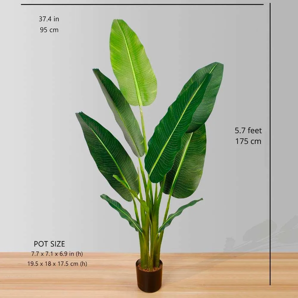Artificialis viatores Palm ligni potted plant
