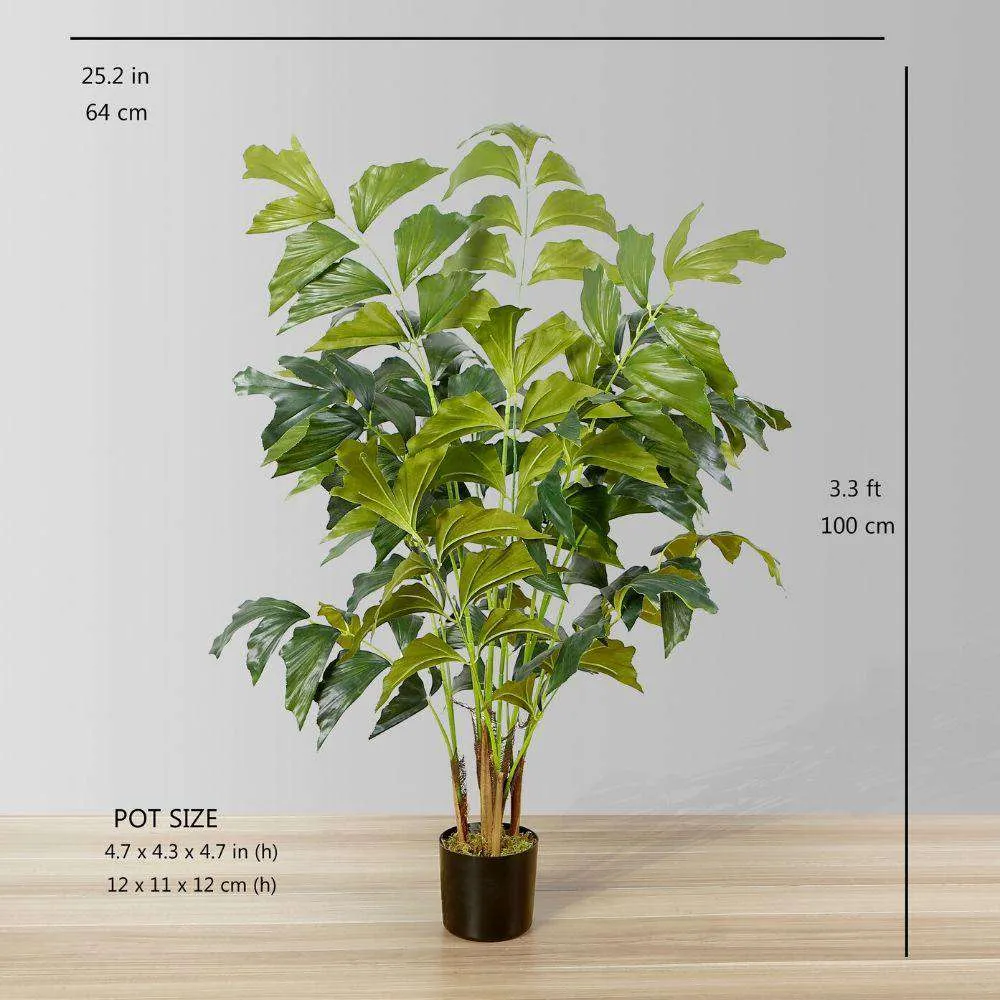 Artificialis Fishtail Palm Arbor Potted Plant (Multiple Sizes)