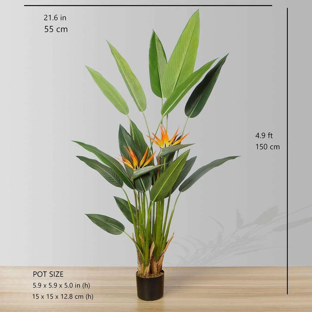 Suspendisse artificialis avis paradiso potted plant (multa moles)
