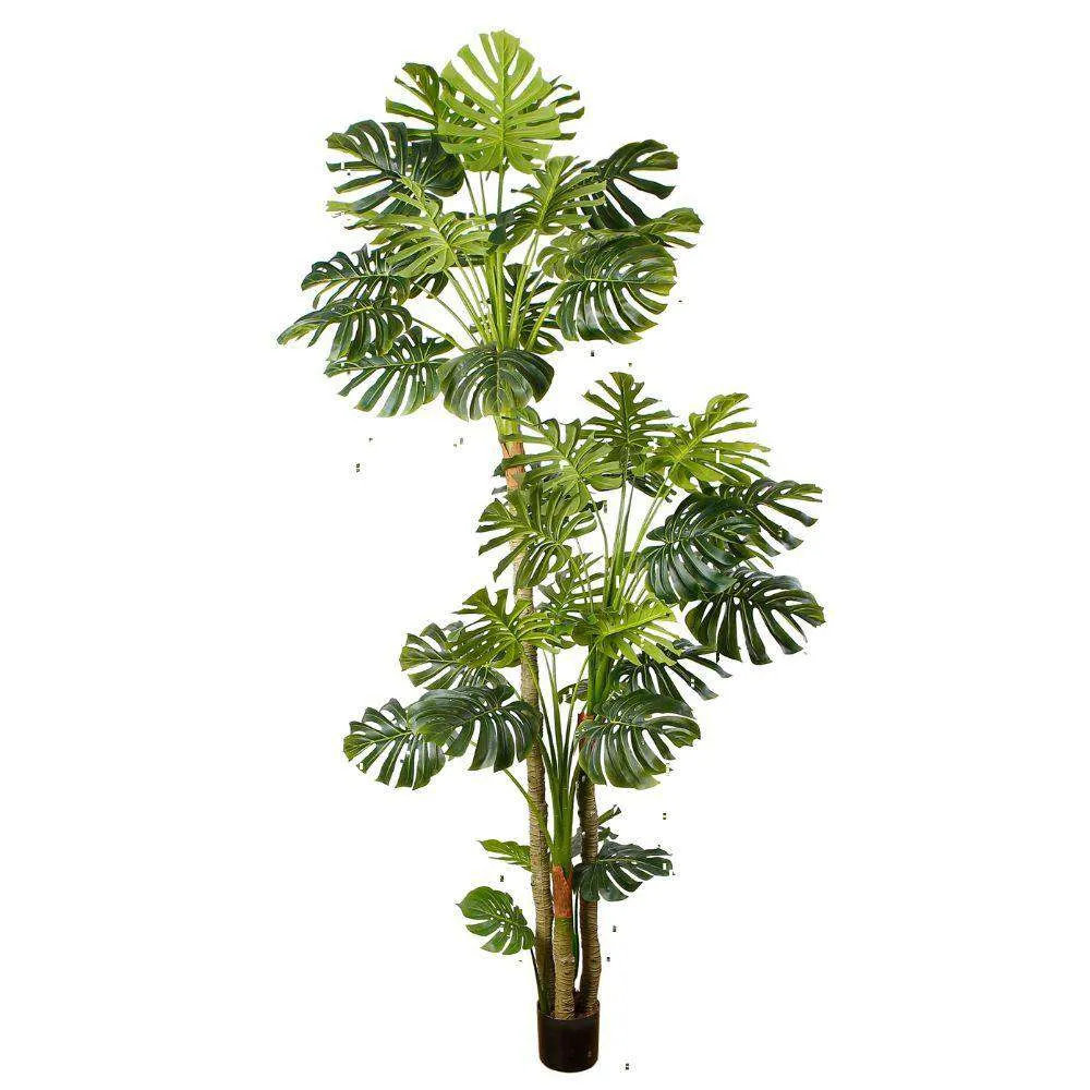 Senior artificialis monstera potted plant (plures magnitudinum)